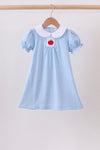 Blue Apple Smocked Dress