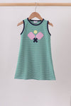 Green Ball Applique Dress