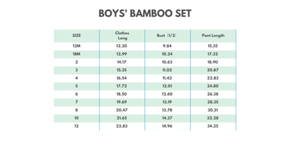 Forest Hunting Bamboo Pajama set