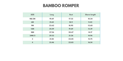 Grey character bamboo zipper romper