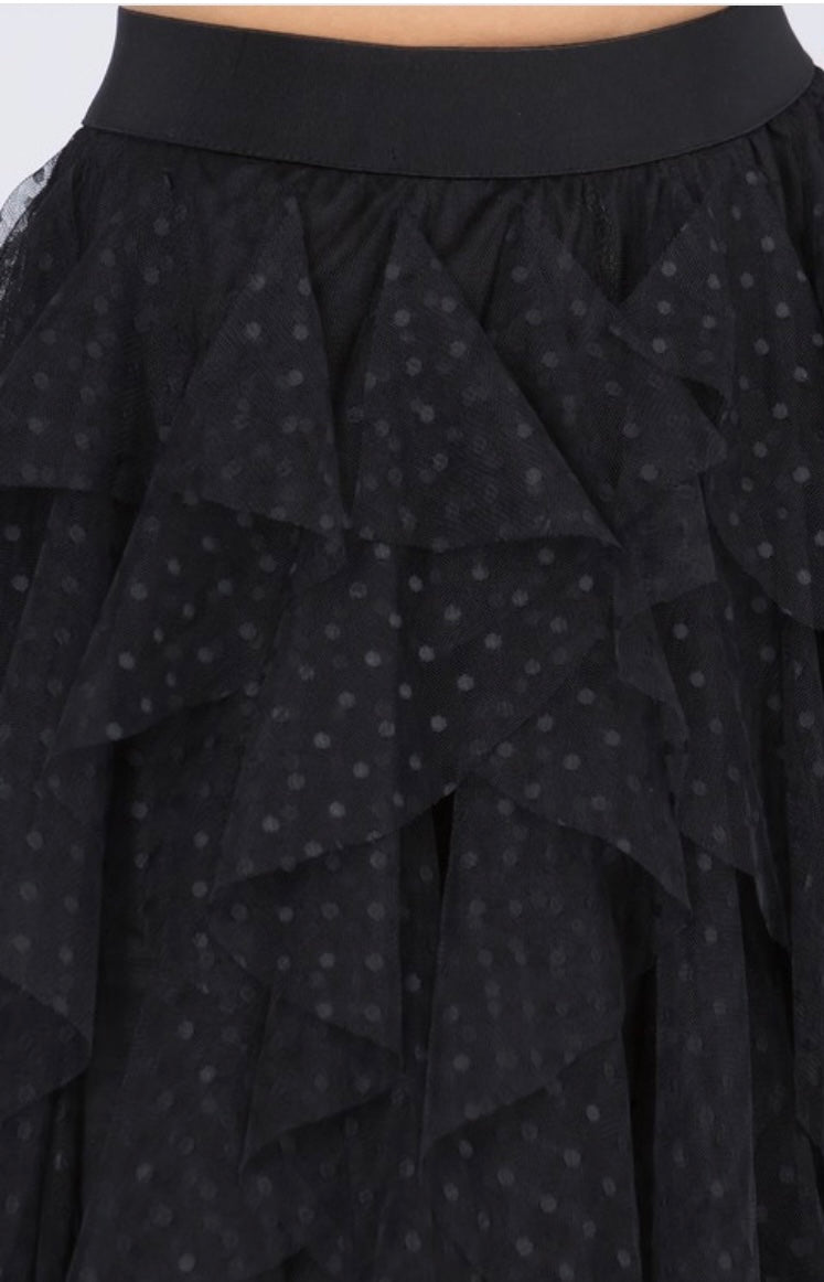 Dotted Tulle Skirt