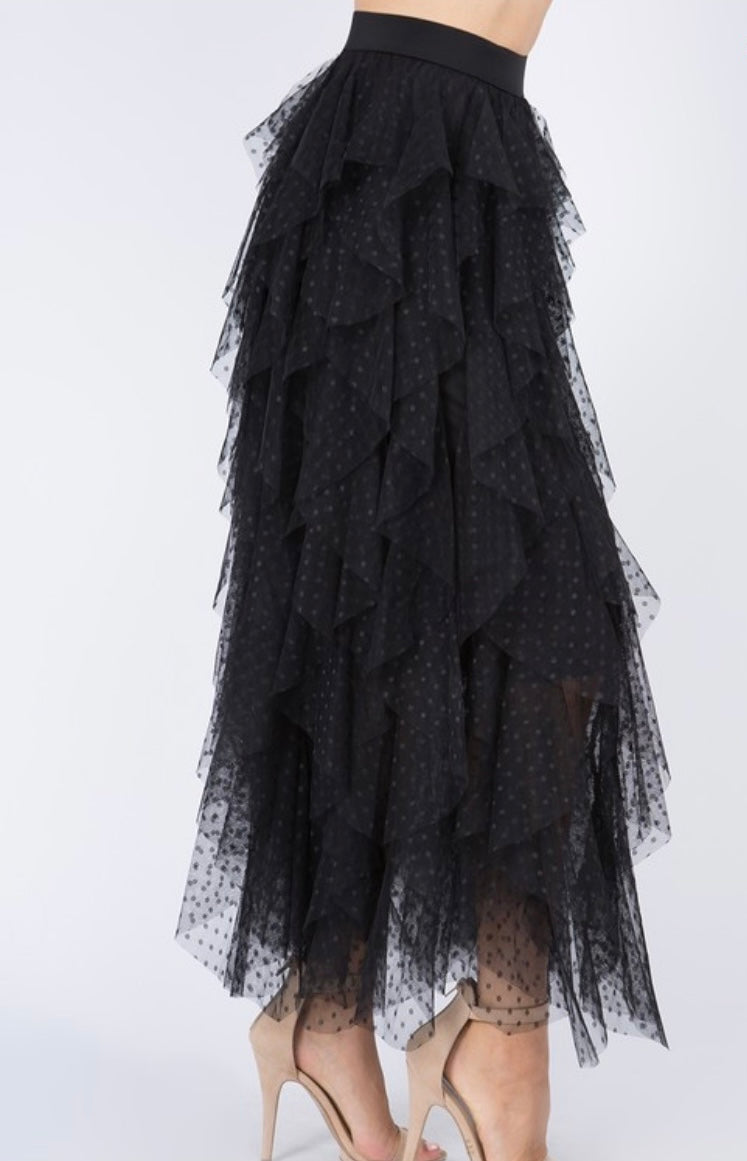 Dotted Tulle Skirt