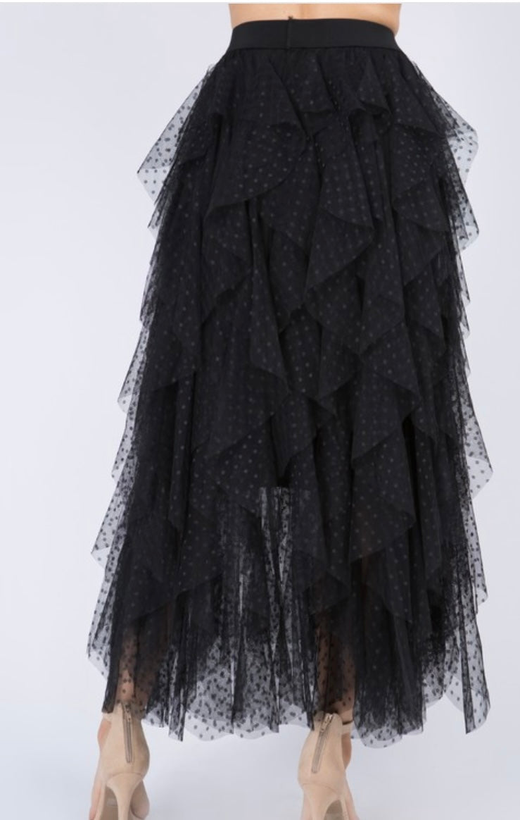 Dotted Tulle Skirt